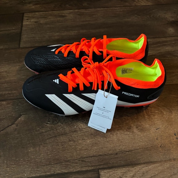 Adidas Men\'s Predator Pro FG Soccer Cleats Black Orange Size 9 NEW IG7777 main image 6